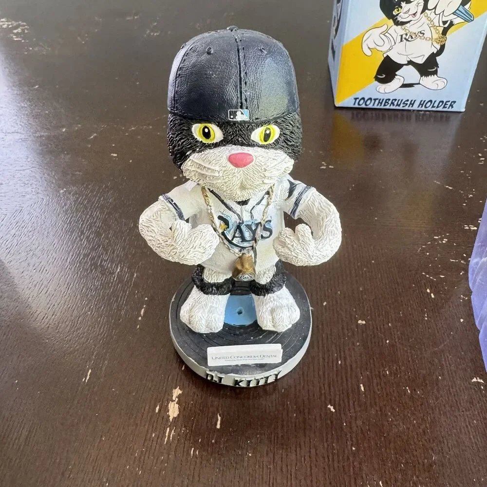 DJ Kitty Toothbrush Holder Tampa Bay Rays Mascot SGA Stadium Giveaway Souvenir